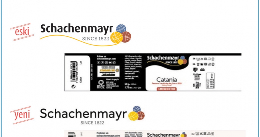 Schachenmayr logosu ve Catania yumak etiketi değişti